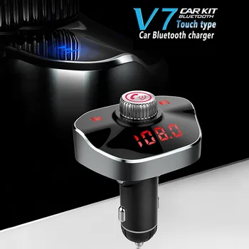 

Car MP3 Player FM Transmitter 3.1A Quick USB Charger Wireless Bluetooth Handsfree LCD Display Dual USB Mmart Charging Charger