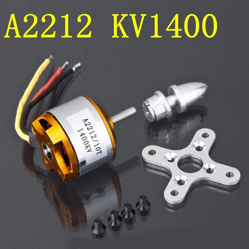 A2212 бесщеточный двигатель 10T 1400Kv Rc двигатель многоосевой БПЛА двигатель постоянного тока Rc самолет Дрон аксессуары