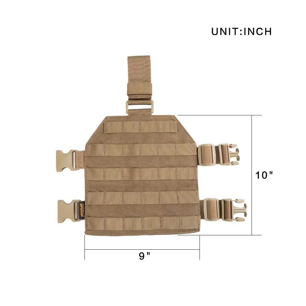  EXCELLENT ELITE SPANKER Outdoor Tactical Legs Hanging Plate Hunting Leg Panel Molle Military Portab