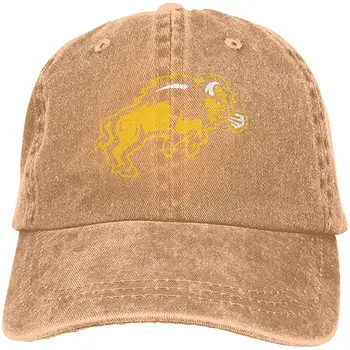 

TSDFCBison Pride NDSU Men's and Women's Retro Cowboy Hat Adjustable Cowboy Hat Baseball Cap Natural