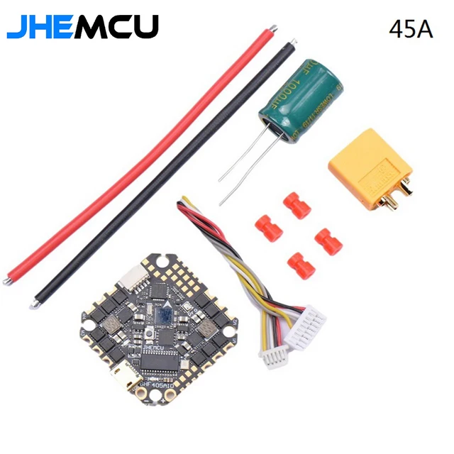 JHEMCU GHF405AIO Pro 25A 45A Brushless FC BEC Flight Controller for Toothpick Racing Drone F4 3-6S AIO BEC