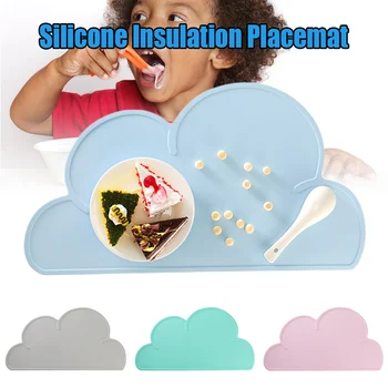 

Newly Silicone Insulation Pad Dining Tables Kitchen Placemats Place Mat for Kids Baby XSD88
