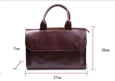 Laptop Bag Leather Briefcase File Information Bag Business Shoulder Bag Women Handbags ladies business A4 file briefcase 14 inch laptop bag female leather shoulder messenger bag travel bags