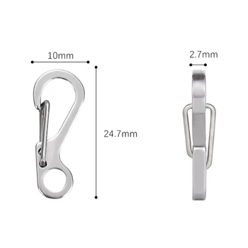 

Outdoor Climbing Carabiner Stainless Steel high-quality non-magnetic practical Keychain Camping Gadgets tools