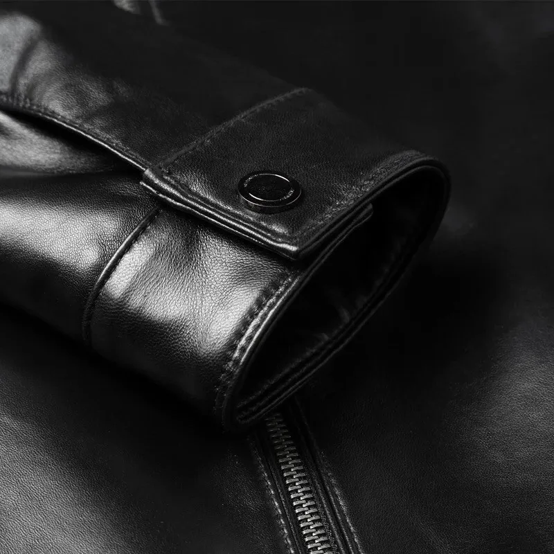 Pudi MT112 новые модные мужские куртки Короткая натуральная овечья кожа куртка и пальто весенняя и осенняя Повседневная Верхняя одежда