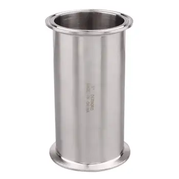 

DERNORD 3'' (OD91mm) Tri Clamp Sanitary Spool 5'' Tube with Clamp Ends Seamless Round Tube Ferrule Tri Clover Compatible Clamp