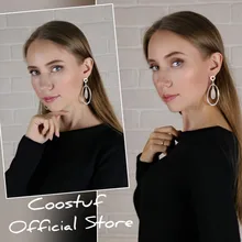 Мода, корейские необычные аксессуары, ювелирные изделия для женщин, женские длинные висячие серьги, подарок на год, серебряные серьги