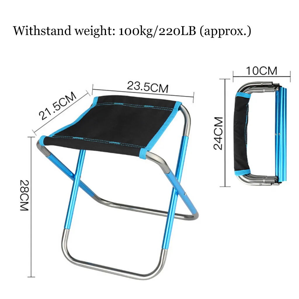 Портативный Легкий стул на природе Рыбалка походы Пикника Складной стул ткань Оксфорд пляж Туризм походный коврик рыболовные инструменты
