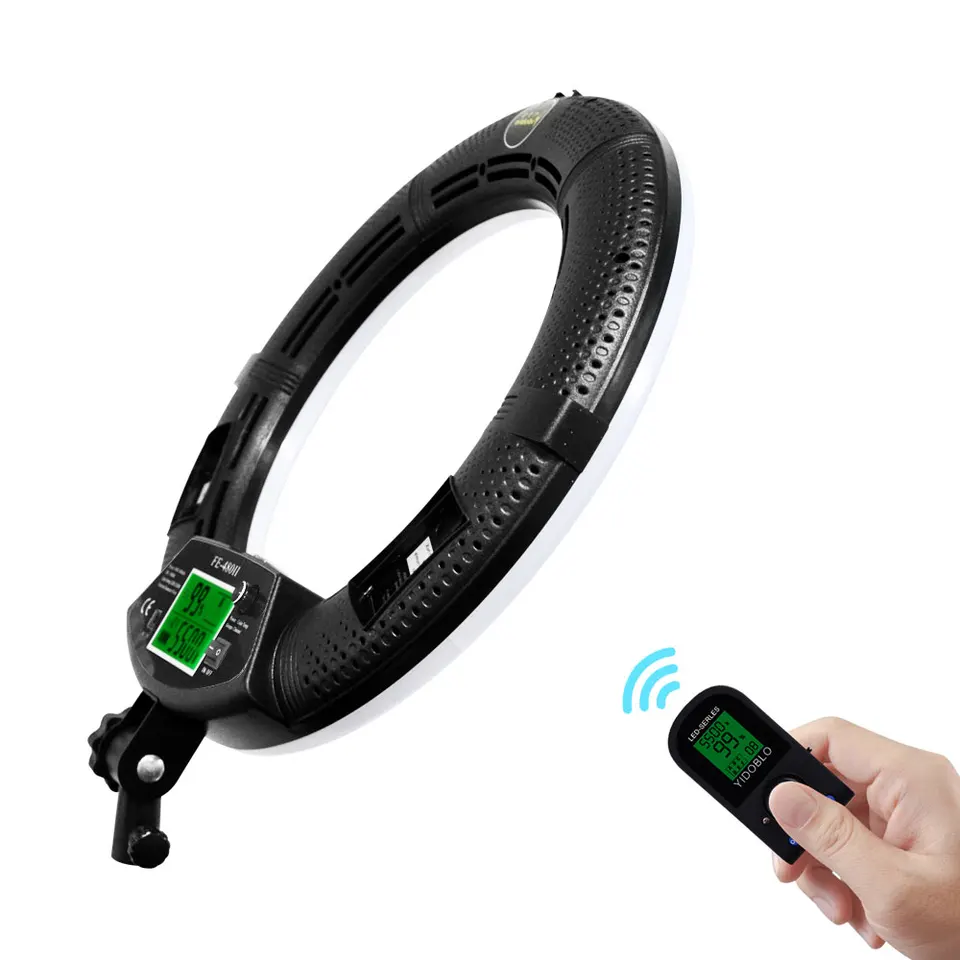 Yidoblo Dimmbar 22'inch 55cm 100w FS-640II LED Ringlicht Fotografie Beleuchtung mit Fernbedienung für Selfie YouTube Live-Streaming
