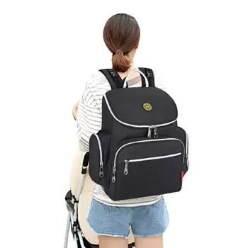 

2020 Fashion Multi-Function Baby Diaper Bag Backpack Large Capacity Nappy Daypack with Changing Pad Insulated Pocket