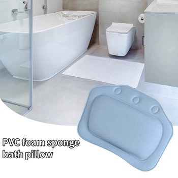 

Hotel Home Neck Support Soft Relaxation Headrest Salon Sauna Room PVC Shoulder Foam Filling For Bathtub Bathroom Spa Bath Pillow