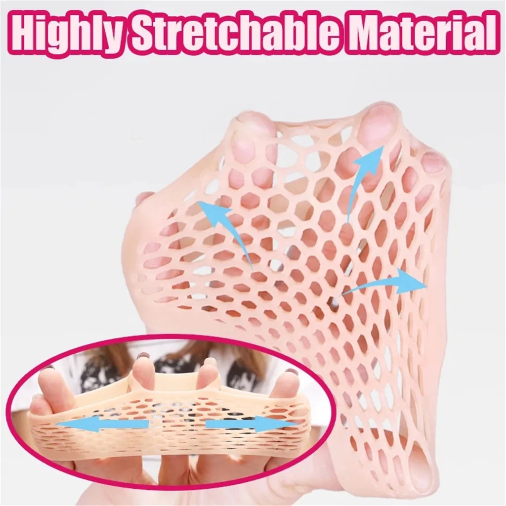2 пары-силиконовые сетчатые подушечки для ног, подушечки для боли в ногах, стельки, поддержка носка стопы, силиконовая сетчатая Подушечка для ног, предотвращающая ноги#4