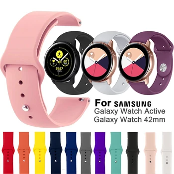 

For Samsung Galaxy Watch Active smart watch strap Silicone Original sport watch band Replacement New strap 20MM