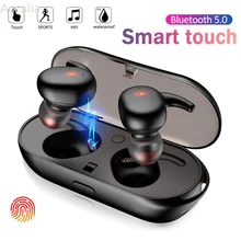 

TWS Wireless Blutooth 5.0 Earphone Sport HIFI Mini Headset 3D Stereo Bass Sound Music In-Ear Earbuds for Android IOS Cell Phone