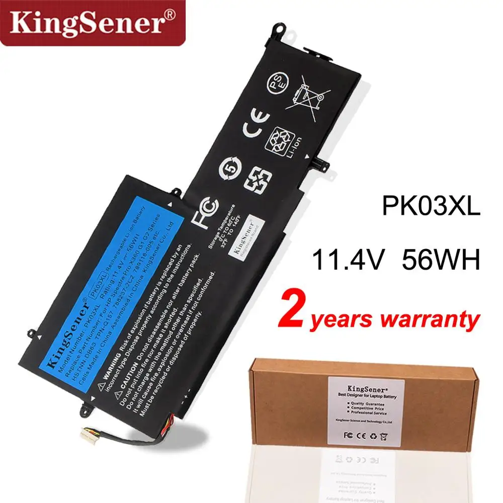 Новый аккумулятор KingSener PK03XL для ноутбука HP Spectre Pro X360 13 HSTNN DB6S 6789116 005 11 4 V 56WH
