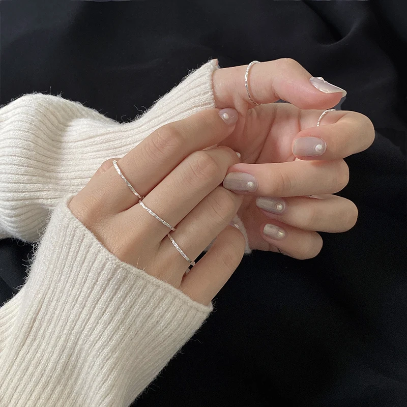 [韓国人気ジュエリー] nff Silver 925 Loop Ring DIAMOND FOREVER LOOP RING(2SR1533)SV925 リング｜スター
