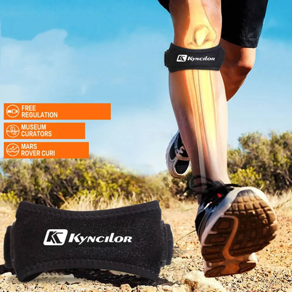 

1PC Adjustable Knee Patellar Tendon Support Strap Band Knee Support Brace Pads for Outdoor Sport Rose Red Sports Support