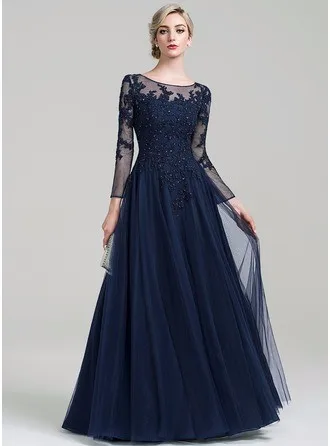 Мусульманские Вечерние платья, Vestidos Largos, Кружевная аппликация, исламский Дубай, либанские, трапециевидные, элегантные, длинные, vestidos de fiesta de noche