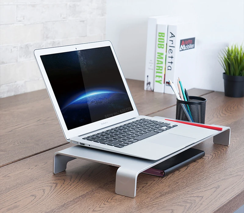 Подставка для монитора алюминиевый настольный органайзер MacBook/iMac Pro/ТВ
