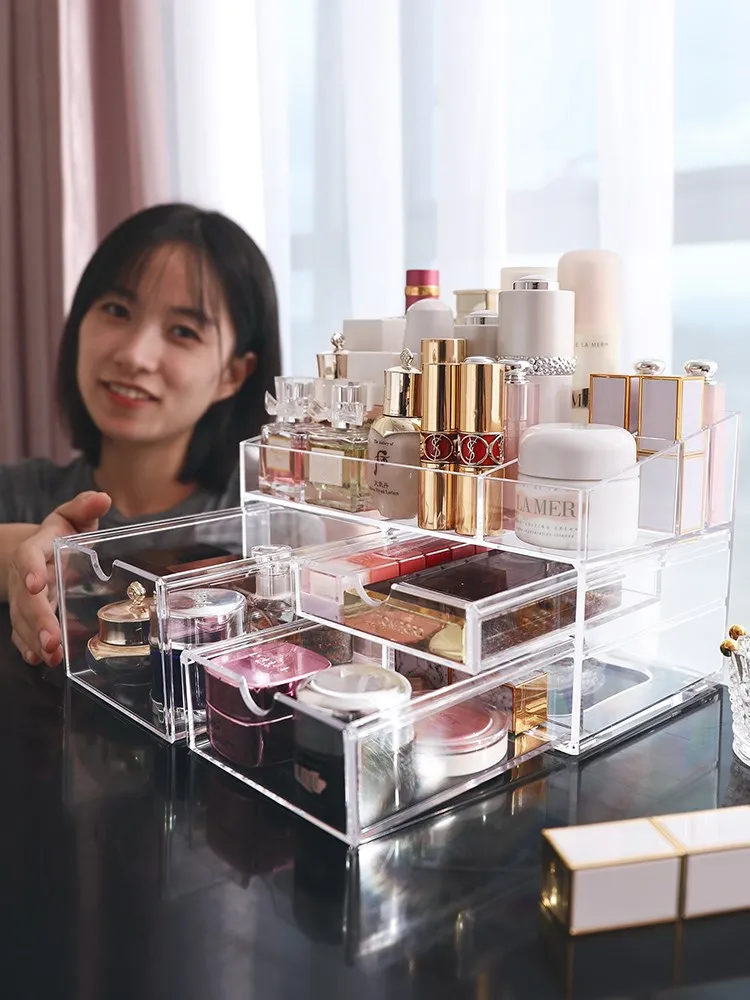 Transparente Organizador Ideal para Maquillaje y Joyas