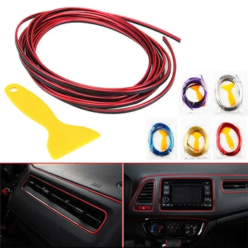 

Super Flexible 5M Car Interior Moulding Strip Door Gap Moulding Universal Decorative Line Auto Accessorie CSV