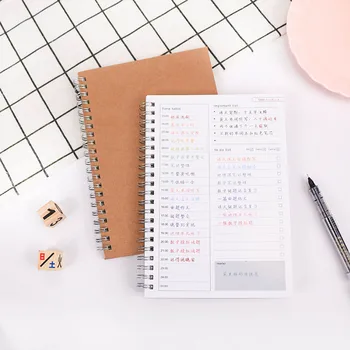 

2pcs Daily TO-DO List Time Management Manual Notebook Notepad Planner Book with 50 Sheets for Home Office Students Teacher
