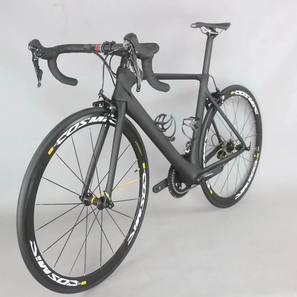 Complete bike 700C Carbon Fiber Road Bike Complete Bicycle Carbon Cycling BICICLETTA Road Bike shiman R7000 Bicicleta