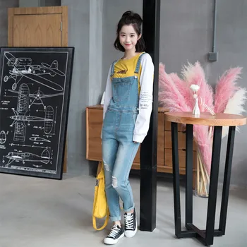 

Casual Rompers Womens Jumpsuit Nice High Waist Denim Overalls Women Full Length One Piece Outfit