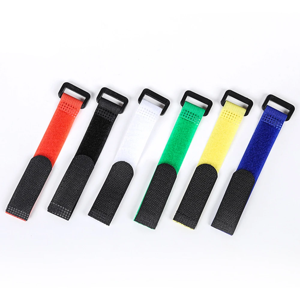 Nylon Cable Ties Reusable Reverse Buckle Strap Self-adhesive Wire Arrangement Hook And Loop 10PCS
