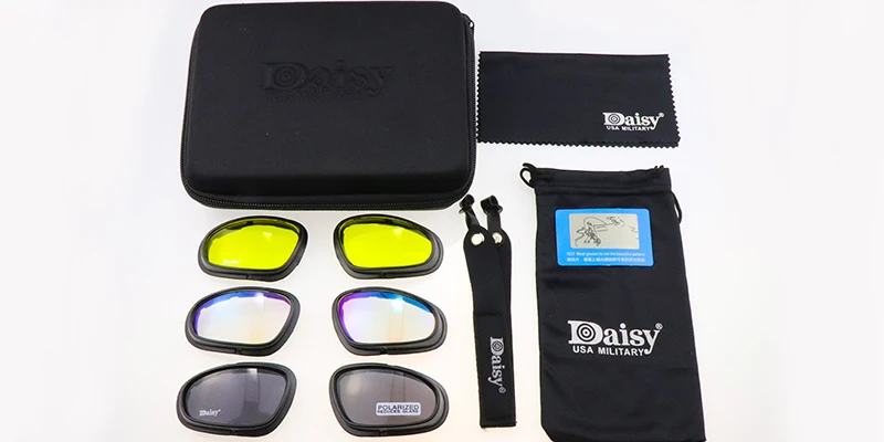 DAISY C5 поляризованные тактические очки фотохромный велосипед очки UV400 страйкбол защитные очки для занятий спортом на улице очки солнцезащитные очки