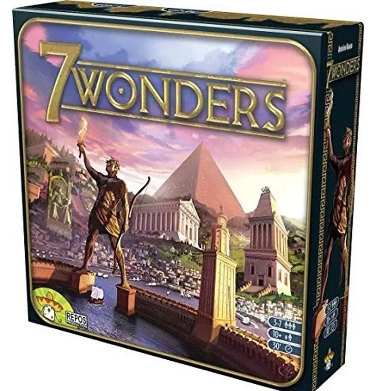 Настольная игра 7 wonders/Duel полный набор настольная с английскими инструкциями