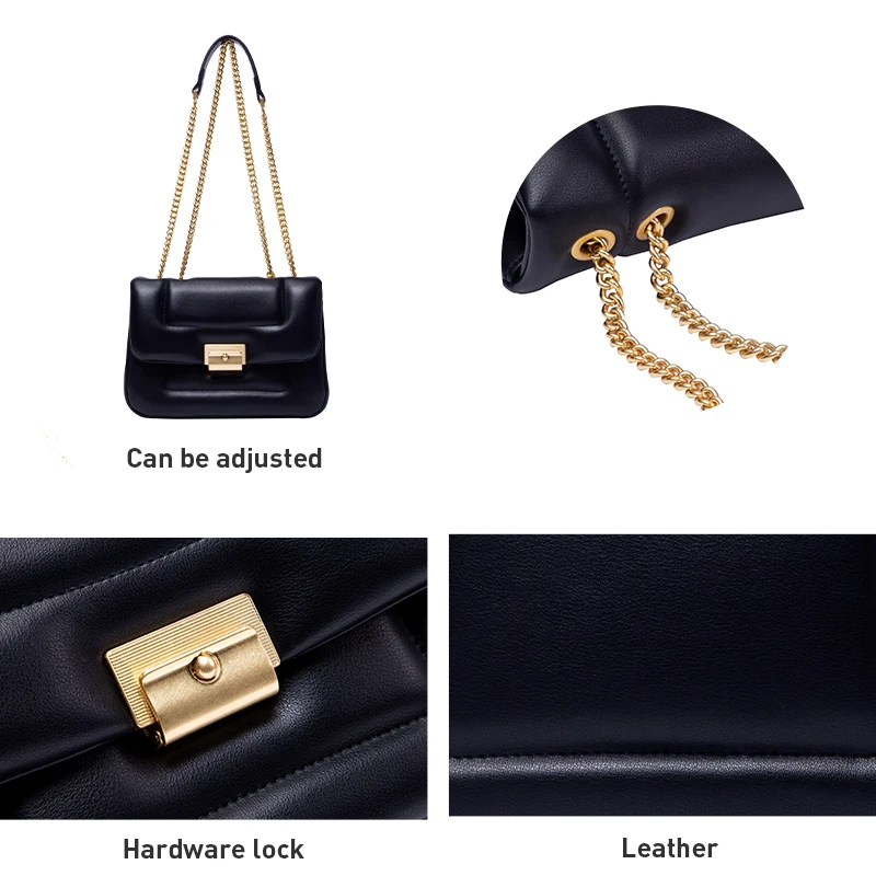 LA FESTIN Luxury Original New Fashion All-match Shoulder Crossbody Niche Female Underarm Chain Cloud Small Square Bags Tide