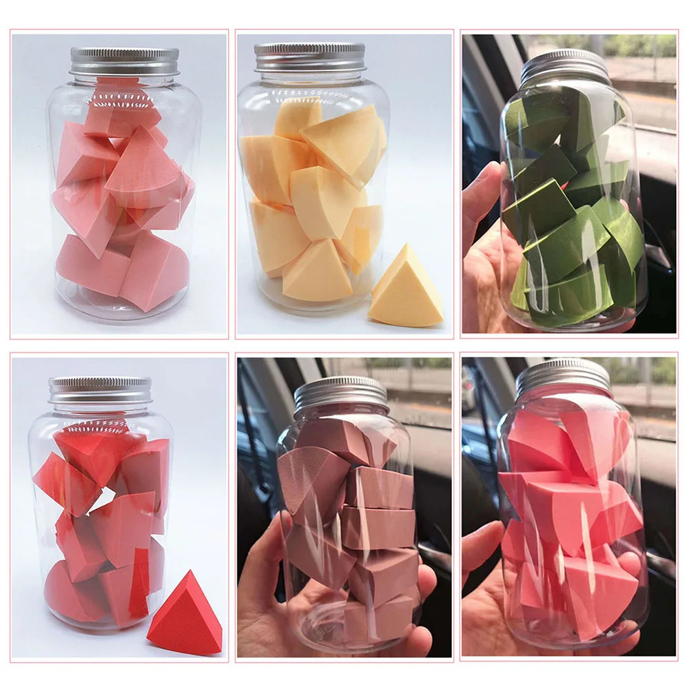 20 Pcs Cosmetic Puff Makeup Foundation Sponge Powder Smooth Beauty Cosmetic Various Make Up Sponge Beauty Tool With Box