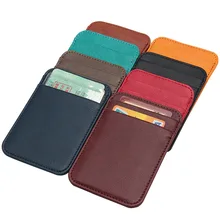 Portable 5 Cards ID Card Holder Classical Vertical Mini Solid Credit Card Case Business Multi-Card Driver's License Card Package
