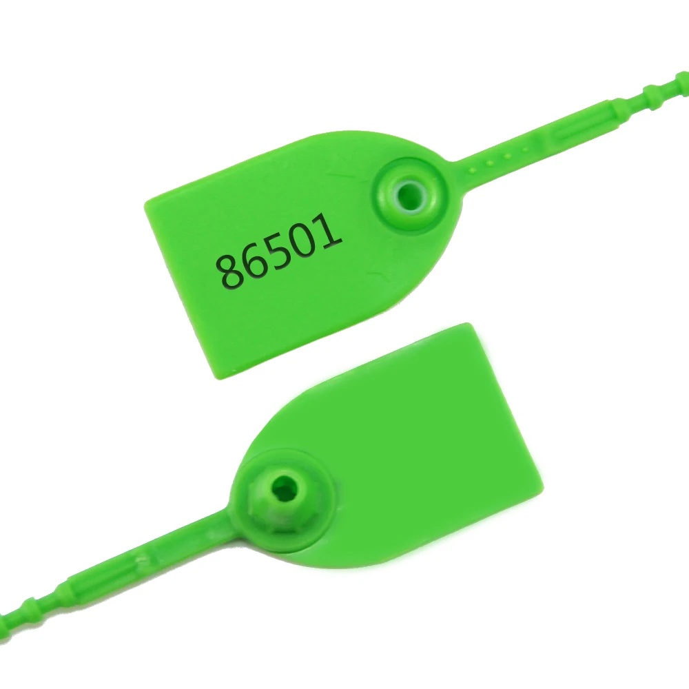 Green Security Seals Travel Suitcase Luggage Label Tag Anti-Thief Safety Plastic Seals Beaded Cable Ties 280mm 100pcs/lot