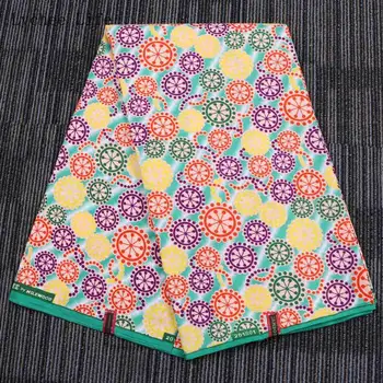 

Lychee Life 1Yard African Ankara Wax Fabric Nigerian Polyester Wax Feather Print Fabric Diy Women Wedding Dress Making Crafts