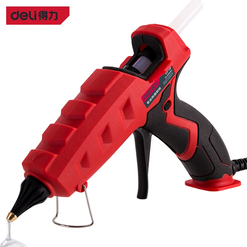 deli-dl408100-hot-melt-glue-gun-electrical-household-tool-diy-tools-ptc-heating-copper-outlet-glue-independent-switch