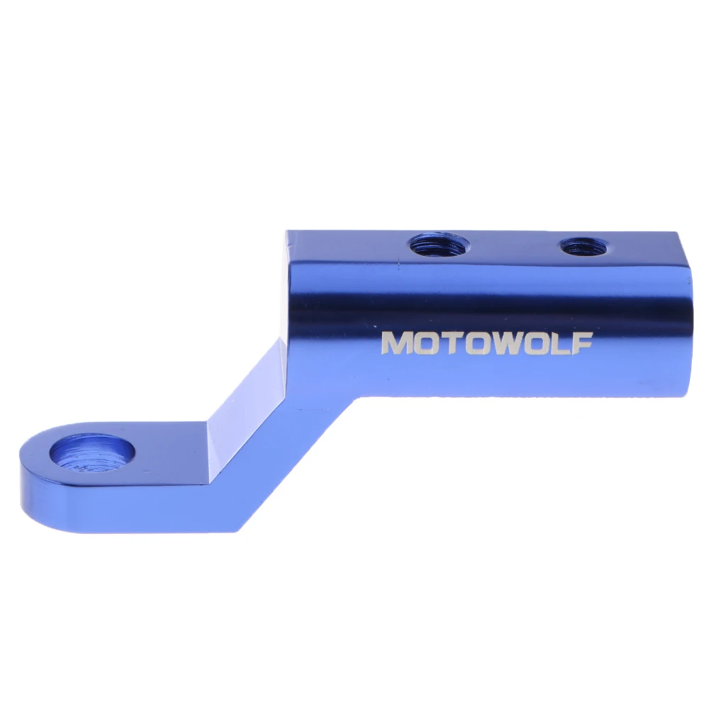 1Pc Motorcycle Rearview Mirror Riser Expansion Bracket Adapter Holder Mount