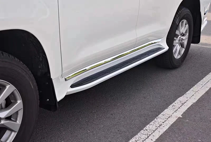 Стайлинг кузова автомобиля комплект для Toyota Land Cruiser LC200 2016 2017 2019 черный Окрашенный