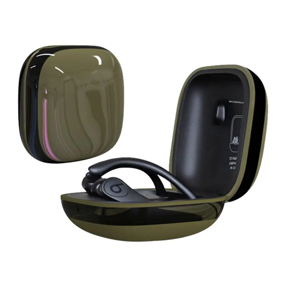 Силиконовый чехол для наушников зеркальная bluetooth-гарнитура коробка для хранения наушников для Beats Powerbeats Pro - Цвет: 4