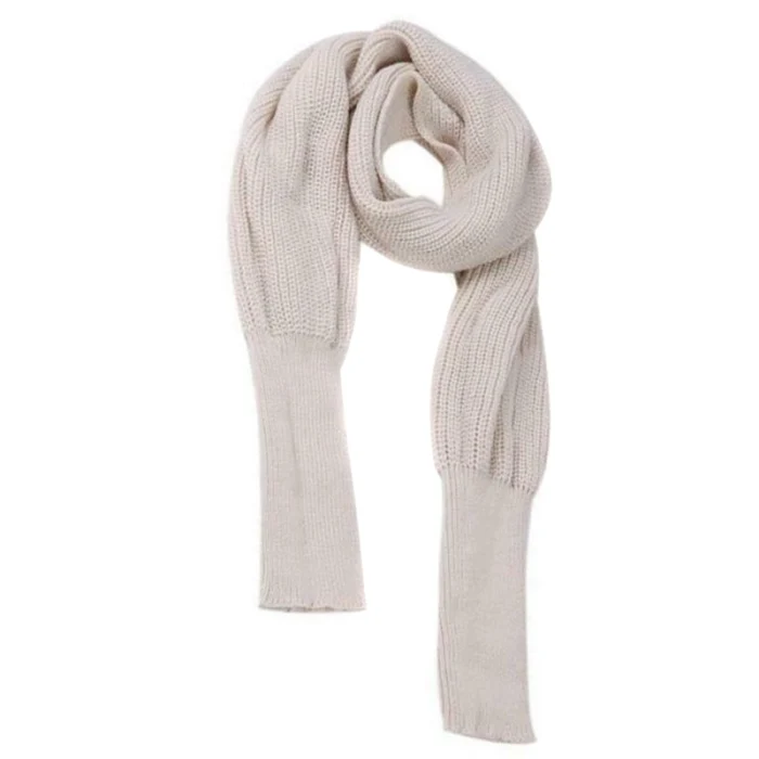Европейский и американский стиль новые зимние шерстяные шарфы для мужчин и женщин с рукавами вязаный шарф толстый теплый высококлассный модный