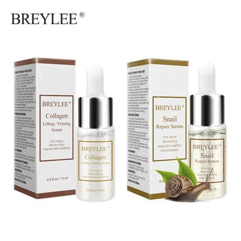 

BREYLEE Snail Face Serum Repairing Collagen Serum Lifting Firming Essence Hyaluronic Acid Moisturizing Anti-Aging Face Skin Care