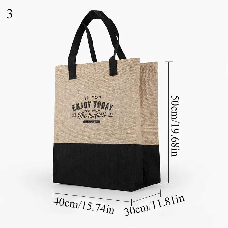 3 Women Linen Luxury Tote Large Capacity Female Casual Shoulder Bag Lady Daily Handbag Fresh Beach Shopping Bag - Цвет: 3