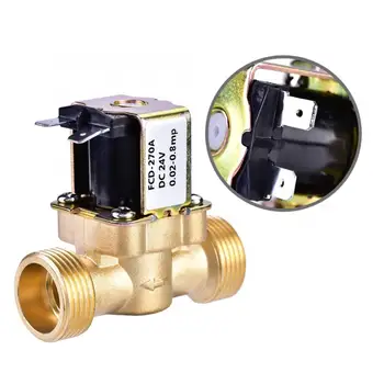 

Actuator Ball Valve 3/4" DC 24V Normally Closed Brass Electric Solenoid Magnetic Valve For Water Control Solenoid Valve