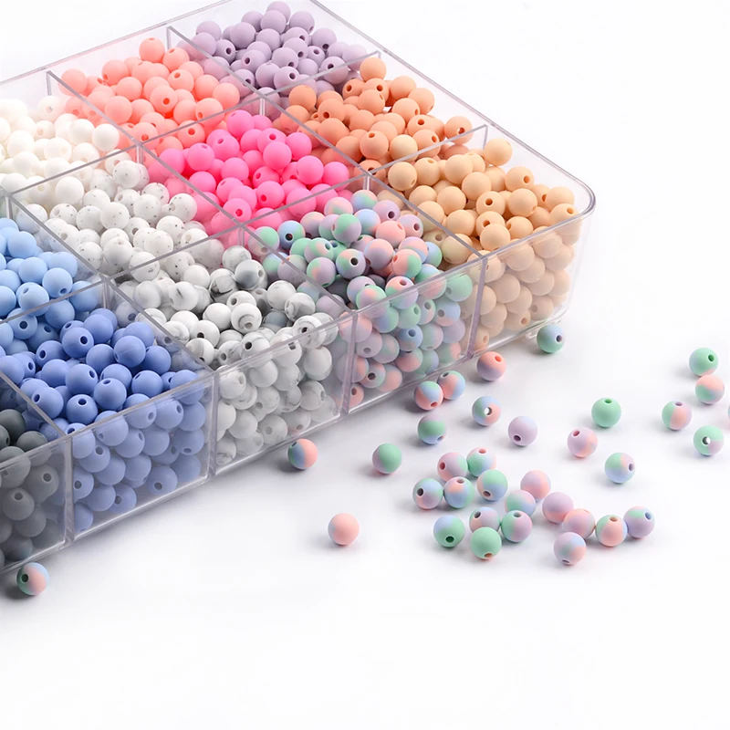 LOFCA 9mm 50pcs Silicone Beads Pearl Silicone Food Grade Teething Beads DIY BPA Free Jewelry Baby Teether Toy Pacifier Chain 4 H6e19a90766cd4d0aa2f088454385c46fN