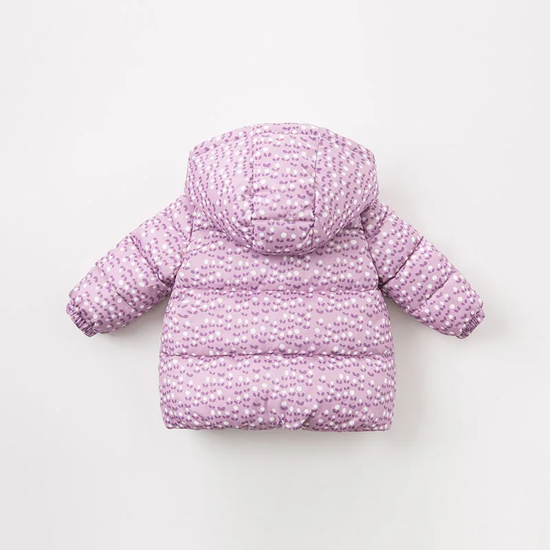 Dave bella/Зимний пуховик для маленьких девочек Детская верхняя одежда на утином пуху 90% года модное пальто