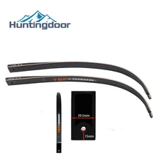 Huntingdoor recurvo arco membros 1 par 56 polegada 30-50lbs direita/mão esquerda arco de carbono membros para caça ao ar livre tiro