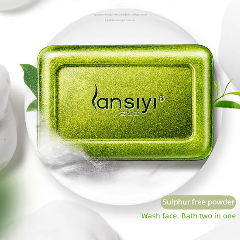 

Natural Wash Face Soap Facial Anti Mites Soap Body Cleansing Soap Shower Accessory 110g