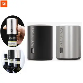 

Xiaomi Mijia Smart Wine Stopper Stainless Steel Electric Stopper Wine Corks Mi Circle Joy Vacuum Memory Wine Stopper