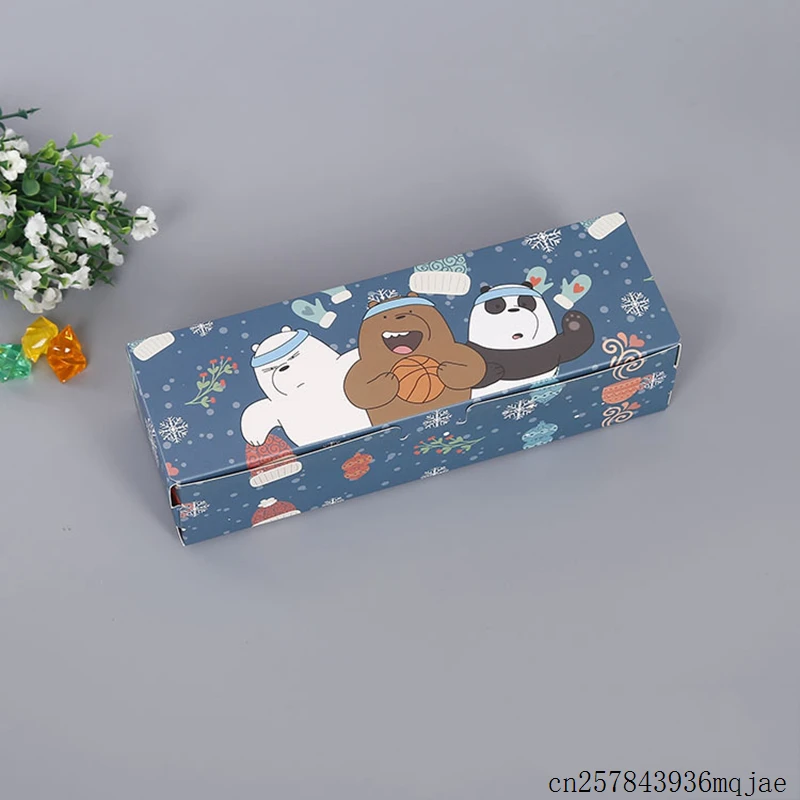 

100 шт. коробки для печенья крекер коробка подарочные коробки для тортов печенье макарун блин бумага для упаковки Коробки 21,2*7*5 см